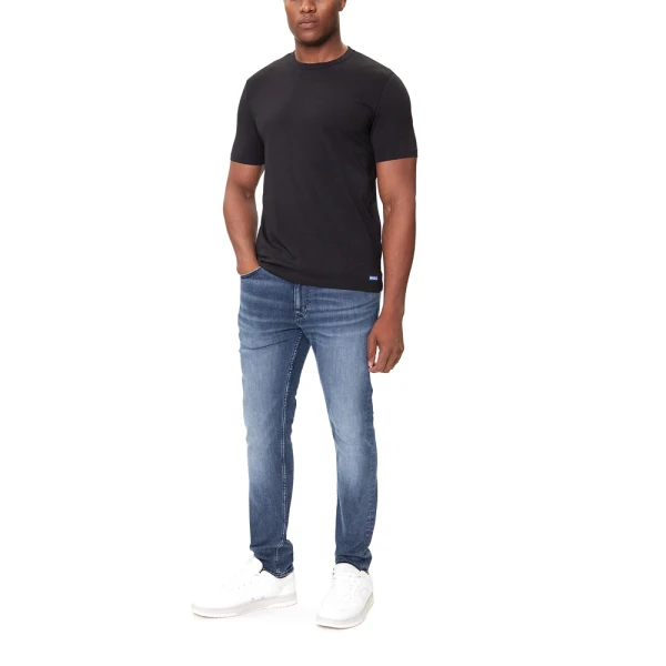 Ανδρικές Μπλούζες Λευκο-μαυρο HUGO BLUE 50546933-001 - Image 4