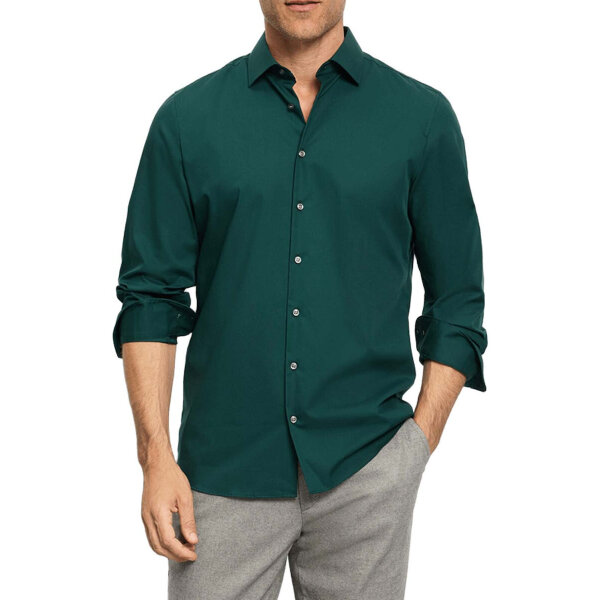 Ανδρικό πουκάμισο Level 5 body fit Πράσινο OLYMP 2198/84/49 - Image 2