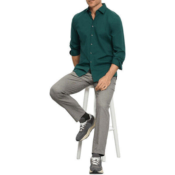 Ανδρικό πουκάμισο Level 5 body fit Πράσινο OLYMP 2198/84/49 - Image 4