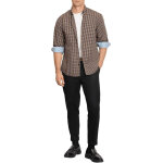 Ανδρικό πουκάμισο Casual Καρώ Καφέ OLYMP 4010/84/27 - Image 4