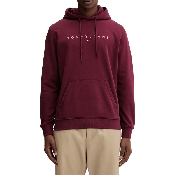 ΑΝΔΡΙΚΟ ΦΟΥΤΕΡ TJM REG LINEAR LOGO HOODIE EXT TOMMY JEANS DM0DM20746-XIU ΜΠΟΡΝΤΩ - Image 1