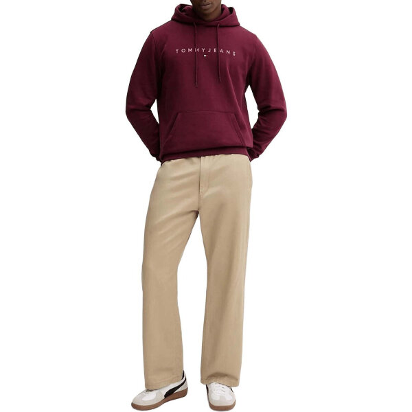 ΑΝΔΡΙΚΟ ΦΟΥΤΕΡ TJM REG LINEAR LOGO HOODIE EXT TOMMY JEANS DM0DM20746-XIU ΜΠΟΡΝΤΩ - Image 3