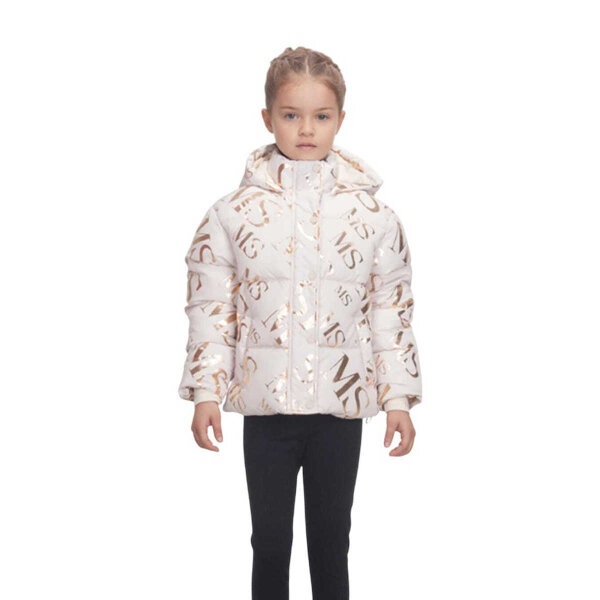 20250919102340_joyce_paidiko_casual_mpoufan_me_koukoula_ekrou_2595211 Παιδικό Μπουφάν Για Κορίτσι 2595211 Νο 6-14 Ετών Εκρού Joyce - Image 1