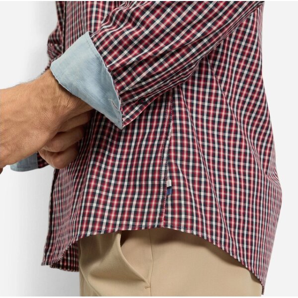 Ανδρικό πουκάμισο Casual Καρώ Μπλέ OLYMP 4010/84/35 - Image 2