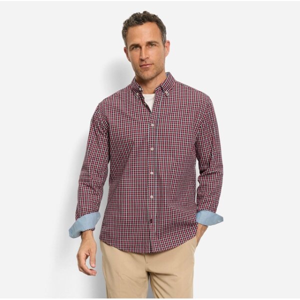 Ανδρικό πουκάμισο Casual Καρώ Μπλέ OLYMP 4010/84/35 - Image 3