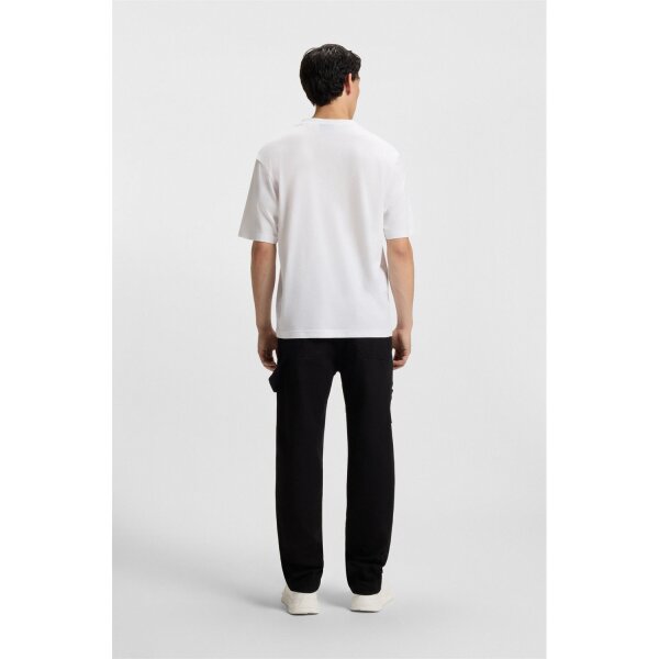 50549155_100_360_HB_B2C_SHO_01-valid_until_2026822 Ανδρική μπλούζα Cotton-jersey with logo print HUGO BLUE  50549155 Λευκό - Image 4