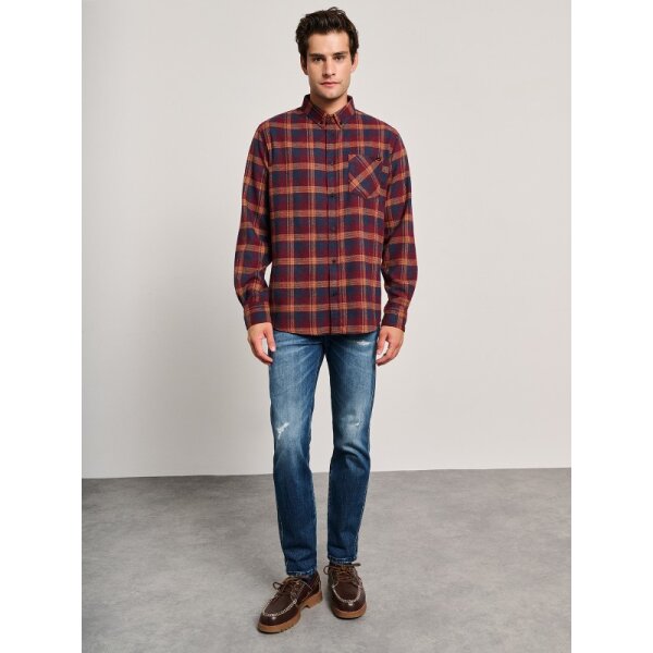 61-010.054.Ν0000-600x800 Ανδρικό καρό Πουκάμισο STAFF GALLERY 61-010.054.Ν0000 - Image 1