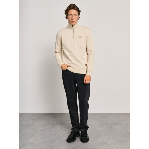 Ανδρική Μπλούζα Μακρύ Μανίκι Με Φερμουάρ Εκρού STAFF GALLERY  64-322.054.Ν0076 - Image 5