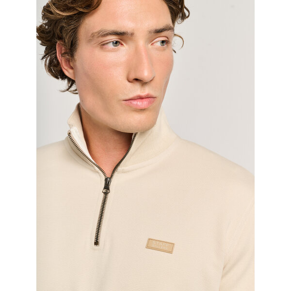 Ανδρική Μπλούζα Μακρύ Μανίκι Με Φερμουάρ Εκρού STAFF GALLERY  64-322.054.Ν0076 - Image 2