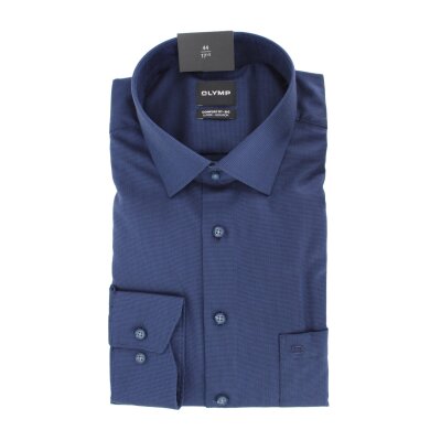 Ανδρικό πουκάμισο OLYMP Luxor comfort fit 1406/84/18 Μπλε