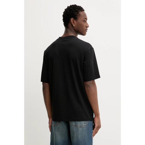 Ανδρική μπλούζα All-gender cotton-jersey with graphic print HUGO BLUE  50549162 Μαύρο - Image 3