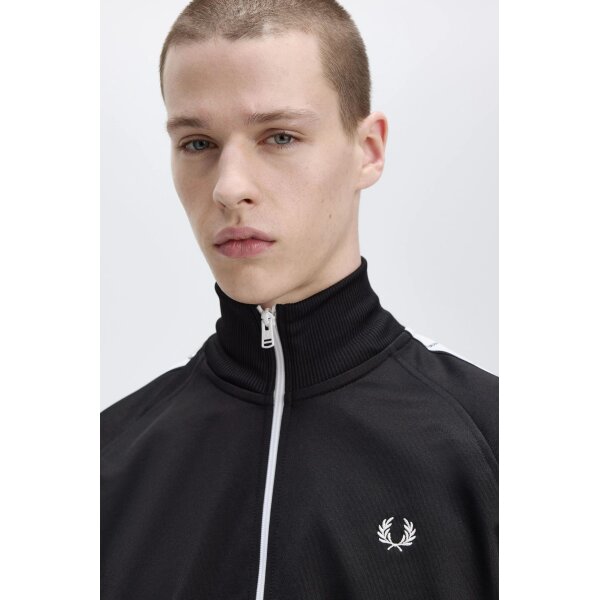 Ανδρική Ζακέτα Taped Track Jacket J4620-198 Μαύρο Fred Perry - Image 3