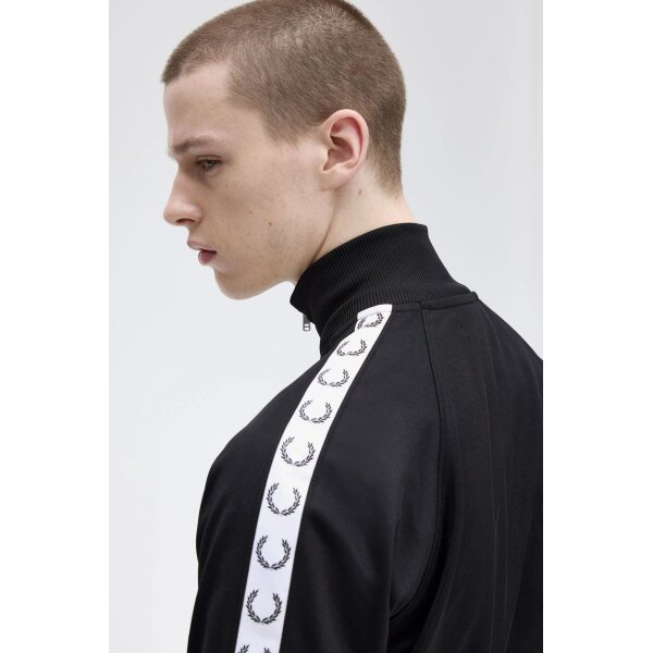 Ανδρική Ζακέτα Taped Track Jacket J4620-198 Μαύρο Fred Perry - Image 4