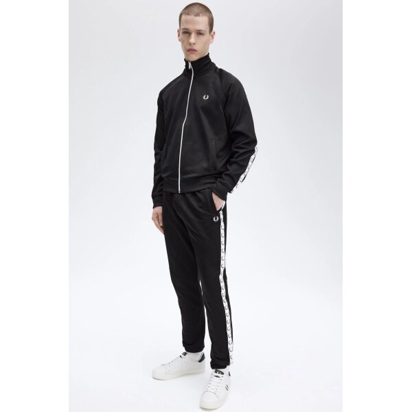 Ανδρική Ζακέτα Taped Track Jacket J4620-198 Μαύρο Fred Perry - Image 1
