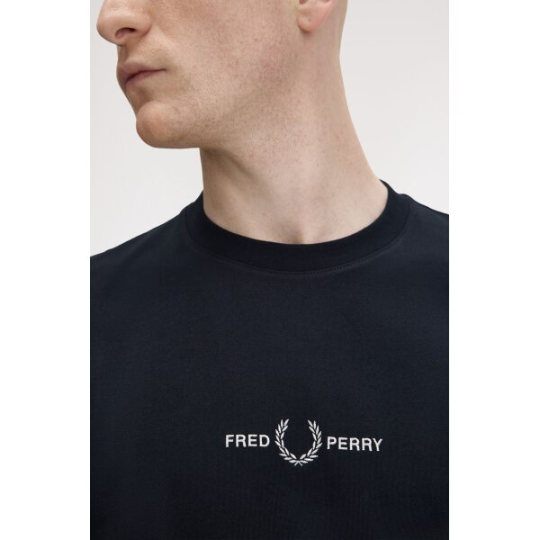 M4580_248_V2_Q225_ED2 ΑΝΔΡΙΚΗ ΜΠΛΟΥΖΑ FRED PERRY ΜΠΛΕ M4580-248 - Image 3