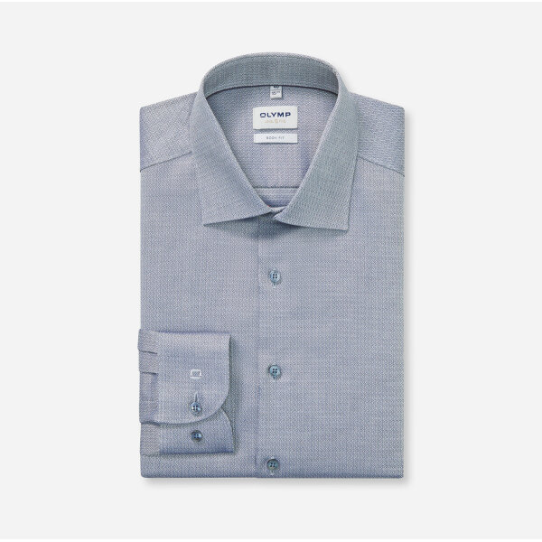 Ανδρικό πουκάμισο Five Body Fit Γκρι-Μπλέ OLYMP 2054/84/18 - Image 1