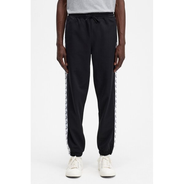 T5510_102_2 Ανδρικό Παντελόνι Φόρμας Taped Track Pant T5510-102 Black FRED PERRY - Image 1