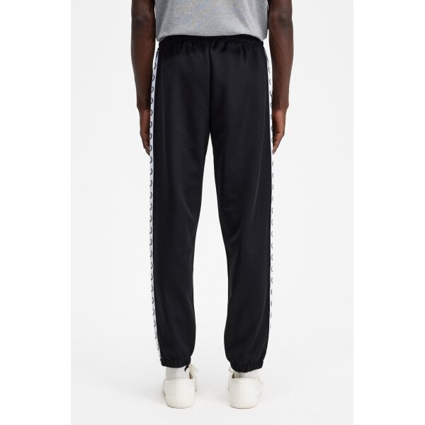 T5510_102_3 Ανδρικό Παντελόνι Φόρμας Taped Track Pant T5510-102 Black FRED PERRY - Image 4