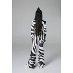 Σετ Βελούδο με Print Zebra Μάυρο 4-16 ΕΤΩΝ Melin Rose MRW25/26-6207 - Image 3