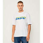 Ανδρική μπλούζα κοντό μανίκι HUGO BLUE 50546246 λευκό