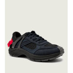 Ανδρικό παπούτσι HUGO Logo-spoiler trainers in mesh and faux suede 50552515 μαύρο