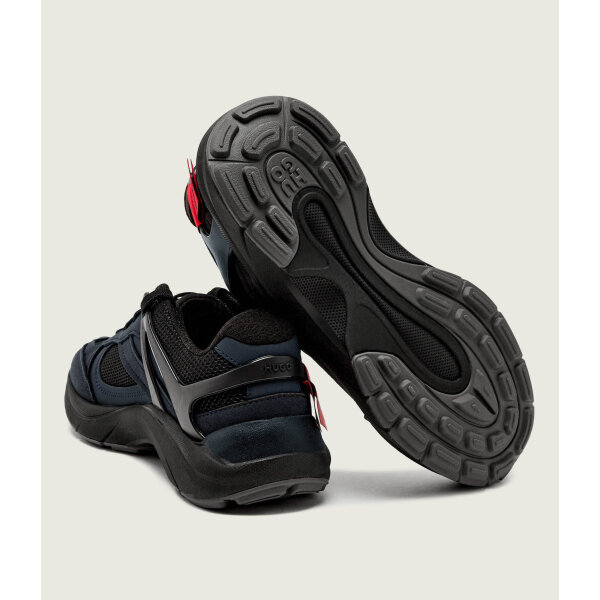 Ανδρικό παπούτσι HUGO Logo-spoiler trainers in mesh and faux suede 50552515 μαύρο - Image 3