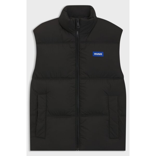 hbeu50546648_001_100 Ανδρικό Γιλέκο Water-repellent gilet with logo label HUGO BLUE  50546648-001 - Image 2