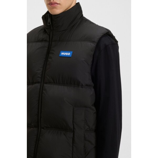 hbeu50546648_001_341 Ανδρικό Γιλέκο Water-repellent gilet with logo label HUGO BLUE  50546648-001 - Image 5