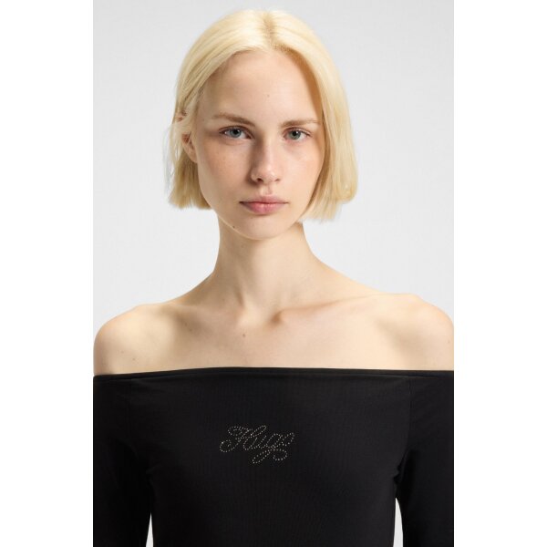 Γυναικείο Φόρεμα μακρύ μανίκι HUGO BLUE 50546941 μαύρο - Image 5