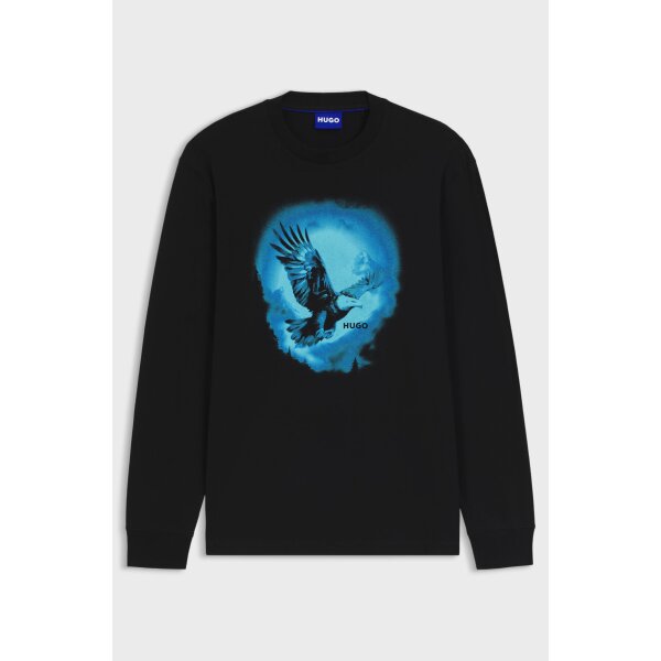 Ανδρική Μπλούζα Cotton-jersey T-shirt with eagle print HUGO BLUE 50549135-001 - Image 2