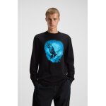 Ανδρική Μπλούζα Cotton-jersey T-shirt with eagle print HUGO BLUE 50549135-001