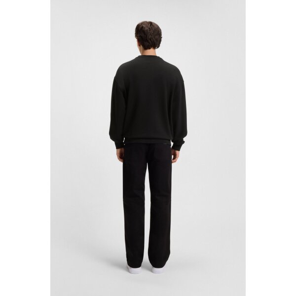 Ανδρική φούτερ  with ombré logo embroidery HUGO BLUE 50549148 μαύρο - Image 2