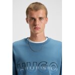 Ανδρική φούτερ with ombré logo embroidery HUGO BLUE 50549148 μπλε - Image 3