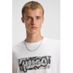 Ανδρική μπλούζα All-gender cotton-jersey with graphic print HUGO BLUE 50549162 Λευκό - Image 3