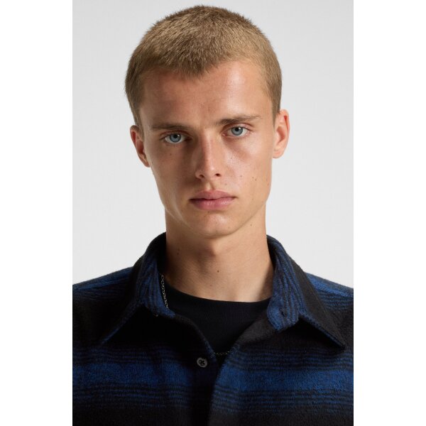 hbeu50549801_493_340 Ανδρικό Oversized-fit shirt with shadow stripe HUGO BLUE  50549801-493 - Image 4