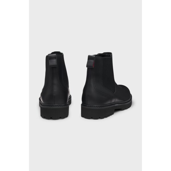 Ανδρικό παπούτσι Leather Chelsea boots with embossed logo hugo 50552708 μαύρο - Image 3