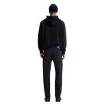 Ανδρικό παντελόνι Tapered-fit jeans in grain-effect black denim HUGO BLUE 50547133-008 - Image 2