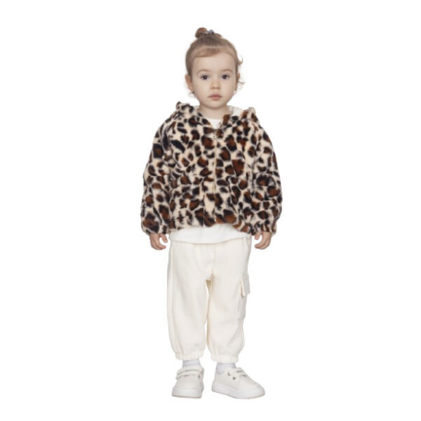 20250929145222_joyce_paidiko_panteloni_formas_leyko_3tmch_2591901 Βρεφικό Σετ-Σύνολο Joyce Λεοπάρ Κορίτσι 2591901 - Image 1