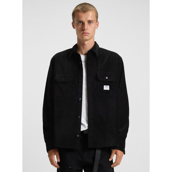 Ανδρικό Πουκάμισο Κοτλέ Hugo Μαύρο 50549793-001 - Image 1