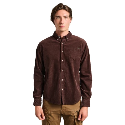 Ανδρικό Κοτλε Πουκάμισο Μπορντώ STAFF GALLERY 61-004.054.Ν0015