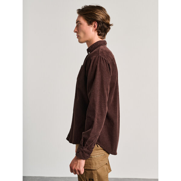 Ανδρικό Κοτλε Πουκάμισο Μπορντώ STAFF GALLERY 61-004.054.Ν0015 - Image 2