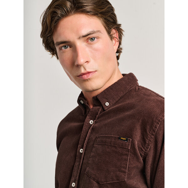 Ανδρικό Κοτλε Πουκάμισο Μπορντώ STAFF GALLERY 61-004.054.Ν0015 - Image 3