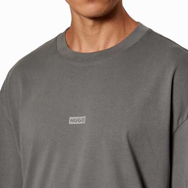 Ανδρική μπλούζα  Nalono Rear Logo Artwork 50509776 036 HUGO BLUE  Γκρί - Image 3