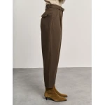 Γυναικείο Ψηλόμεσο Παντελόνι Με Ζώνη Καφέ STAFF GALLERY 60-005.054.Ν0005 - Image 2