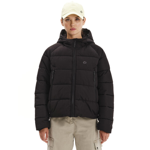 ΓΥΝΑΙΚΕΙΟ ΜΠΟΥΦΑΝ PUFFER ΜΕ ΚΟΥΚΟΥΛΑ ΜΑΥΡΟ EMERSON 252.EW10.91 - Image 1