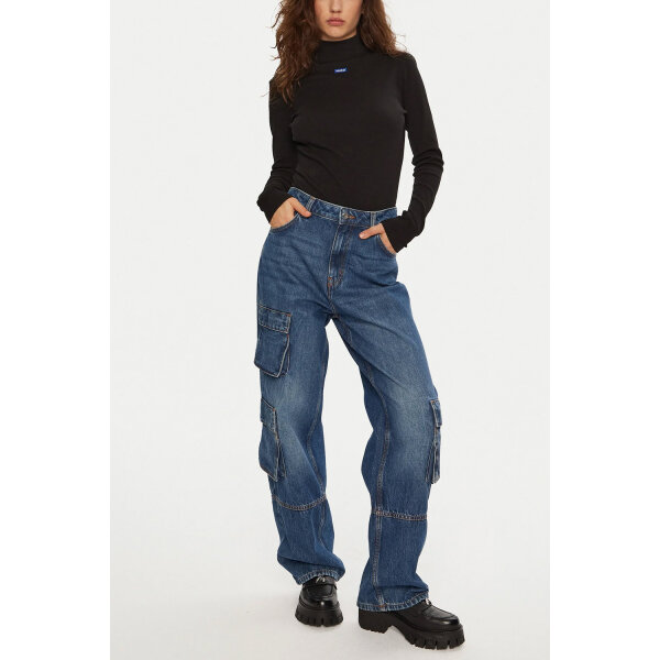 Γυναικεία Μπλούζα Μακρυμάνικη Ζιβάγκο Μαύρο Hugo Blue 50525318-001 - Image 5