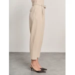 Γυναικείο Ψηλόμεσο Παντελόνι Με Ζώνη Εκρού STAFF GALLERY 60-005.054.Ν0024 - Image 3