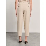 Γυναικείο Ψηλόμεσο Παντελόνι Με Ζώνη Εκρού STAFF GALLERY 60-005.054.Ν0024 - Image 4