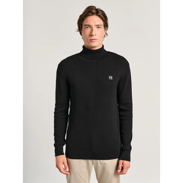 Ανδρική Πλεκτη Μπλούζα Ζιβαγγο STAFF GALLERY 64-203.054.Ν0090 - Image 1