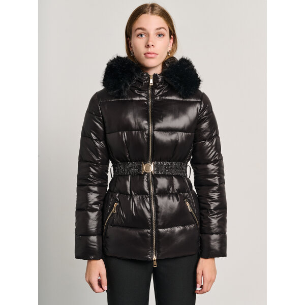 65-003.054.Ν0090-2-1200x1600 Γυναικείο Κοντό Μπουφάν Με Κουκούλα Και Γούνα Staff Gallery 65-003.054.Ν0090 - Image 1